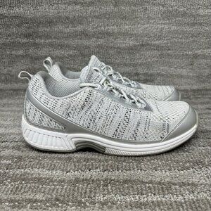 Orthofeet BioFit 982 Coral Sandy Gray Stretch Athletic Shoes Womens 10.5 D Wide